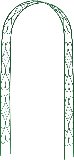 Арка декоративная GRINDA Ар Деко разборная, 240х120х36 см (422251)