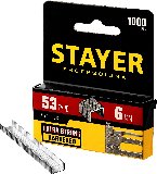 Скобы для степлера STAYER узкие тип 53 6 мм 1000 шт. (3159-06_z02)