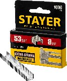 Скобы для степлера STAYER узкие тип 53 8 мм 1000 шт. (3159-08_z02)