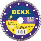 DEXX MULTI UNIVERSAL 150 мм, диск алмазный отрезной сегментированный, бетон, кирпич, песчаник, гранит (150х22.2 мм, 7х2.1 мм), 36693-150 (36702-150_z01)