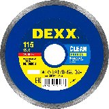 DEXX CLEAN AQUA CUT 115 мм, диск алмазный отрезной сплошной по кафельной и керамической плитке (115х22.2 мм, 5х1.7 мм), 36695-115 (36703-115_z01)