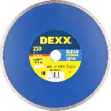 DEXX CLEAN AQUA CUT 230 мм, диск алмазный отрезной сплошной по кафельной и керамической плитке (230х22.2 мм, 5х2.3 мм), 36695-230 (36703-230)