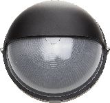 Влагозащищенный светильник СВЕТОЗАР 100 Вт IP54 круг цвет черный (SV-57263-B)