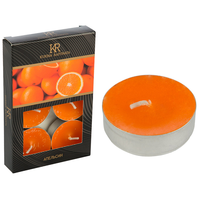 Свечи чайные ароматические 6 шт. Апельсин (007910)Купить