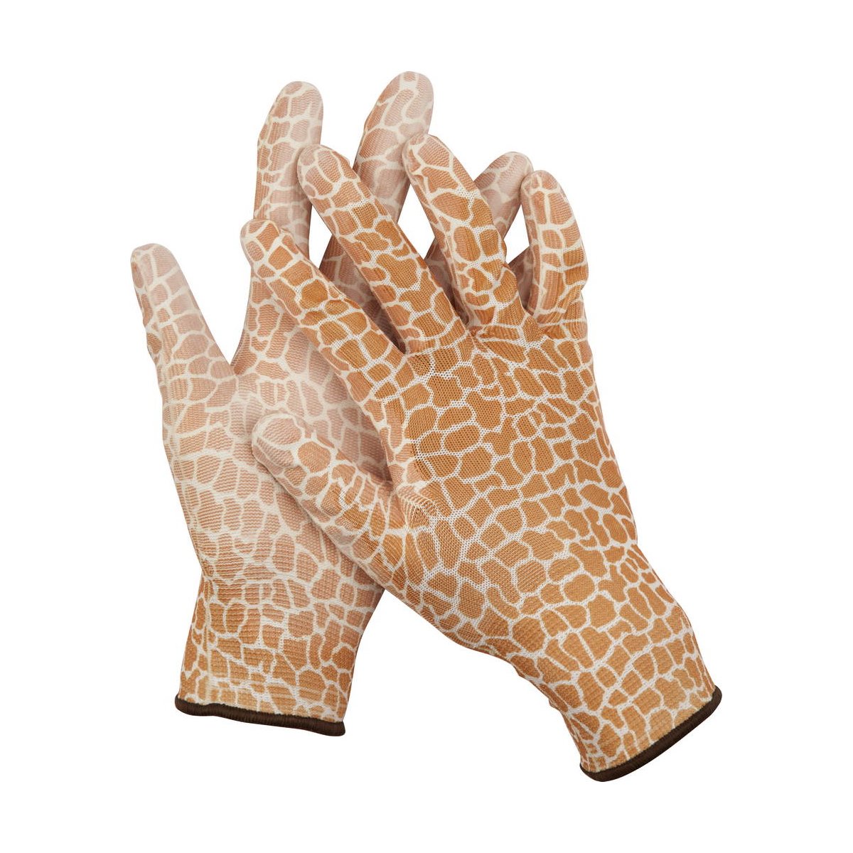 Садовые перчатки GRINDA р. L прозрачное PU покрытие коричневые (11292-L)Купить