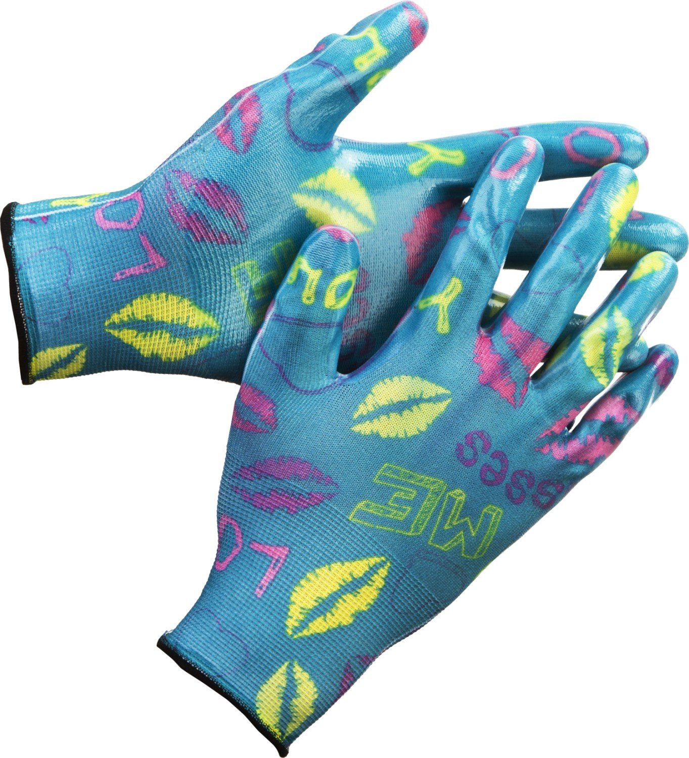 Садовые перчатки GRINDA р. S-M прозрачное нитриловое покрытие синие (11296-S)Купить