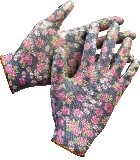 Садовые перчатки GRINDA р. S-M прозрачное нитриловое покрытие черные (11297-S)