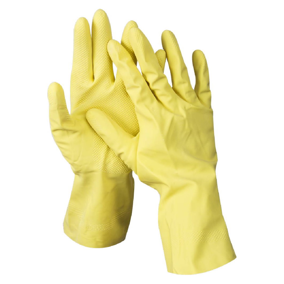 Латексные перчатки DEXX хозяйственно-бытовые р. XL с х б напылением рифленые (11201-XL)Купить