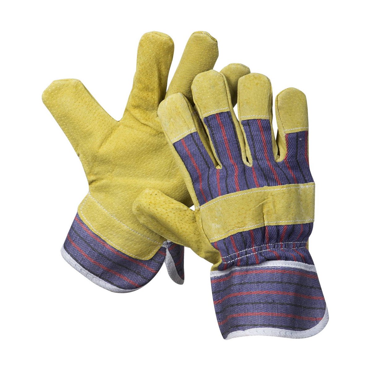 Рабочие перчатки STAYER р. XL комбинированные кожаные из спилка с тиснением (1131-XL)Купить