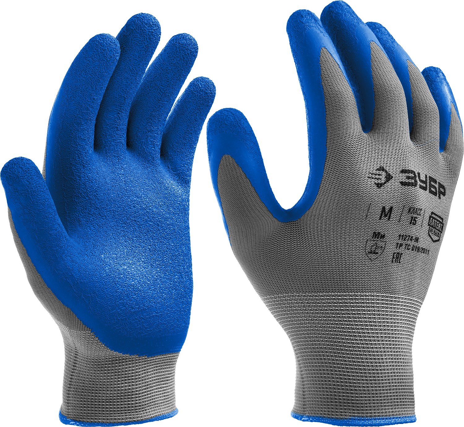 Защитные перчатки ЗУБР Рельефные р. XL тонкие противоскользящие (11274-XL_z01)Купить