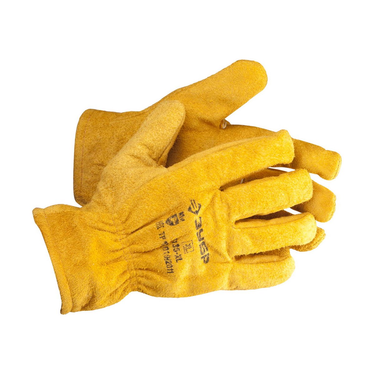 Рабочие перчатки ЗУБР р. XL кожаные с подкладкой (1135-XL)Купить