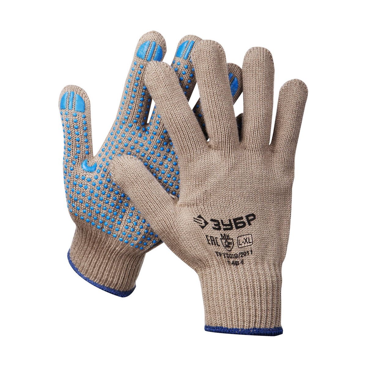 Акриловые перчатки ЗУБР Енисей р. L-XL утепленные с ПВХ покрытием (точка) (11463-XL)Купить