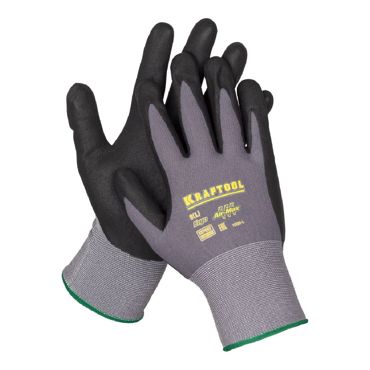 Эластичные перчатки KRAFTOOL Expert р. M со вспененным нитриловым покрытием (11285-M)Купить