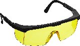Защитные желтые очки STAYER PRO-5 монолинза с дополнительной боковой защитой, открытого типа, _z01 (2-110453_z01)