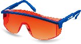 Защитные красные очки ЗУБР ПРОТОН линза увеличенного размера, открытого типа (110483)