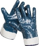 Прочные перчатки ЗУБР с нитриловым покрытием, масло-бензостойкие, износостойкие, XL(10), HARD, ПРОФЕССИОНАЛ, (11270-XL)