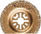 Насадка шлифовальная с карбид-вольфрамовым напылением, сегментная, Д 65мм, сплав ВК-8, по кафелю кирпичу. OIS хвостовик, ЗУБР ШВС-65 , (15563-65)
