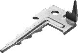 Ключ крепеж с шипом для террасной доски ЗУБР КЛЯЙМЕР оцинкованный 60 х 30 мм 200 шт. (30705)