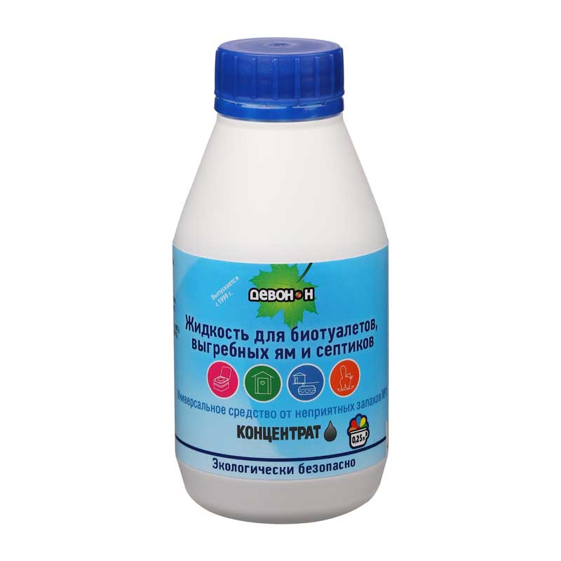 Жидкость Девон-Н для биотуалетов, выгребных ям и септиков, 0,25л. (324245)Купить