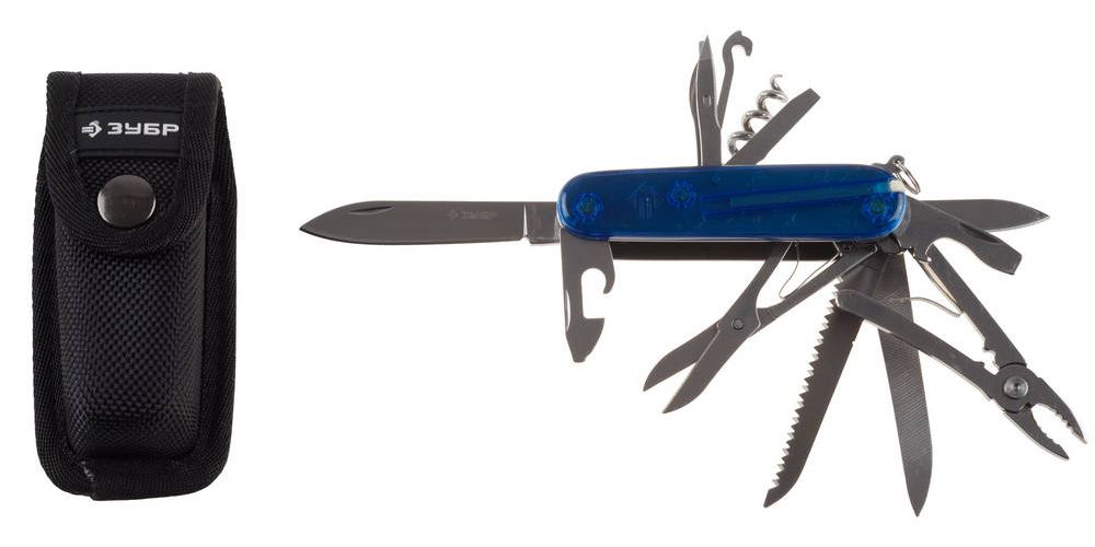 Многофункциональный нож ЗУБР 16 в 1 складной пластиковая рукоятка (47786)Купить