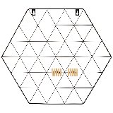 Органайзер-решетка Гексагон (10 клипс в комплекте) (105264) (мудборд)