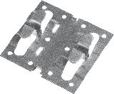 Рядовой крепеж для керамогранита ЗУБР, 10х70х75 мм, 80 шт, Кляймер-КГ (30855)