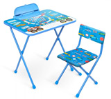 Комплект детской мебели Ника КП2 БГ (для 3-7 лет) тема Большие гонки