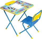 Комплект Ника Disney 1 Д1М (для 1-3 лет) тема Микки Маус и его друзья (складные стол+стул)