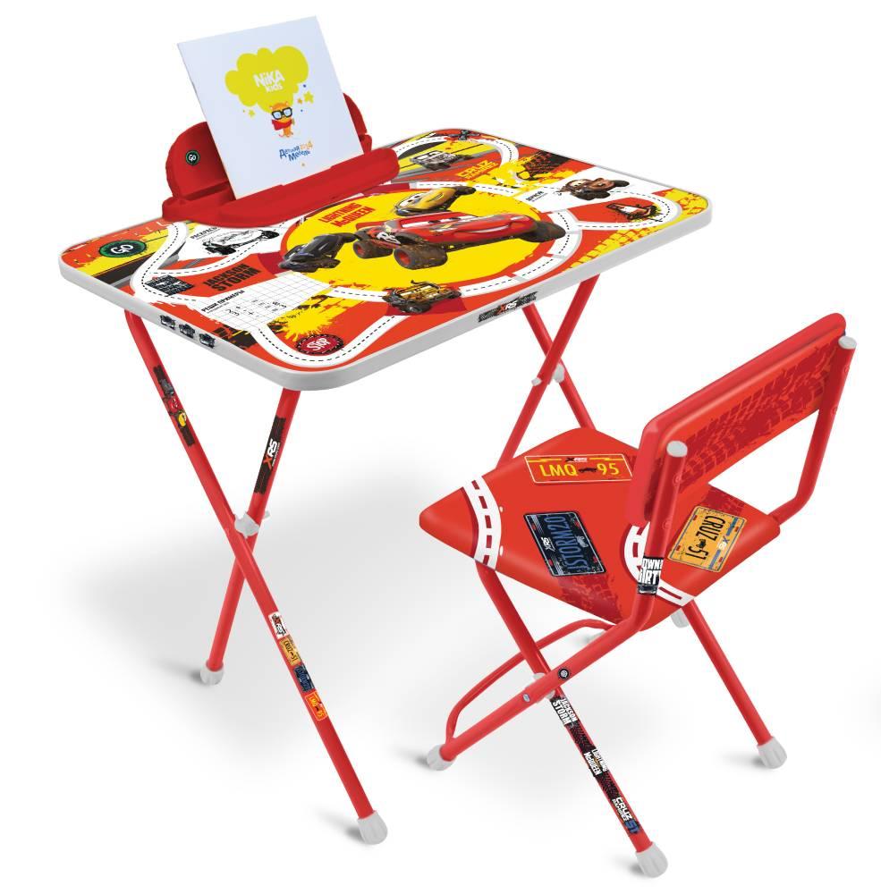 Комплект Ника Disney 2 Д2Т (для 3-7 лет) тема Тачки (складные стол+стул)