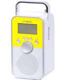Радиоприемник Лира РП-260-1 (желтый белый) УКВ FM, питание 220В аккум.Li-ion, USB SD MMC, фиксиров.настройки, ЖК-дисплей
