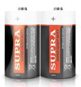 Батарейка солевая Supra (D) R20P-SP2 1.5V уп. пленка 815068 (2 шт. в уп.)
