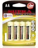 Батарейка щелочная Supra (AAA) LR03-BP4DG 1.5V алкалиновые 815242 (4 шт. в уп.)