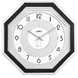Часы настенные кварцевые Energy EC-12 круглые (33x4.3 см) белый циферблат (009312)