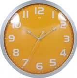 Часы настенные кварцевые Irit IR-620 Желтые диам.32см круглые
