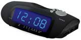 Настольные электронные часы-радио Supra SA-16FM с будильником black blue