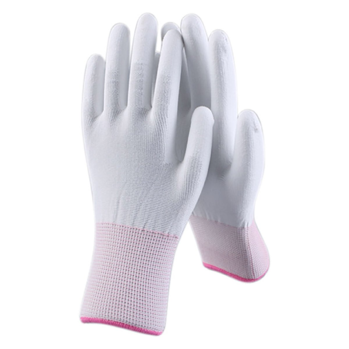 Перчатки рабочие с полиуретановым покрытием белые с высокой тактильной чувствительностью PUW1, р-р L (106736)Купить