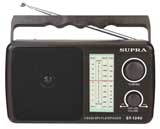 Радиоприемник Supra ST-124U FM AM СВ (black) переносной