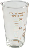 Мензурка стеклянная градуированная с носиком 250мл Стеклоприбор ГОСТ 1770-74