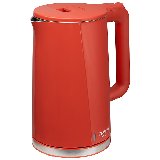 Чайник ENERGY E-208 (1,7 л) красный, двойной корпус (164149)