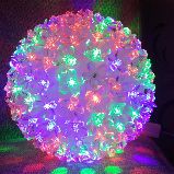 Светящийся шар LED-100 разноцветный средний