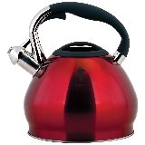 Чайник со свистком Leonord Sonne-3101R, 3.4л, нержавеющая сталь, окрашенный, капс. дно (002253)