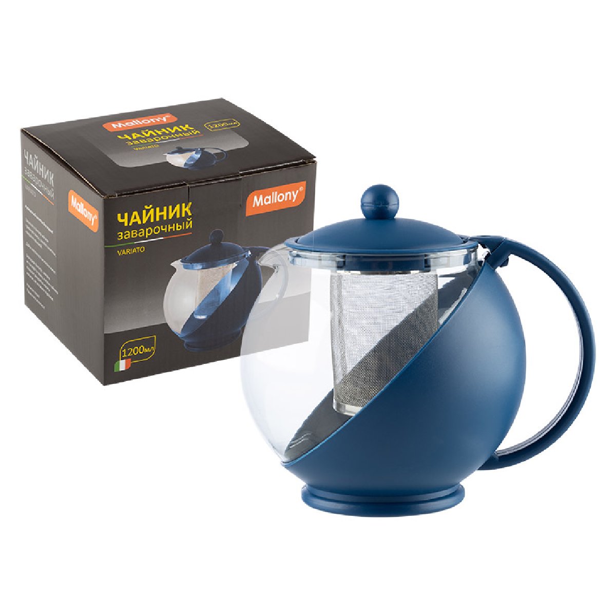 Чайник заварочный Mallony PTP-01-1200ML 1.2л (910103)Купить