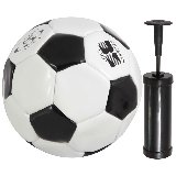 Мяч футбольный и насос BL-2001 (N5, 2 цвет., машин. строчка, ПВХ) 998102