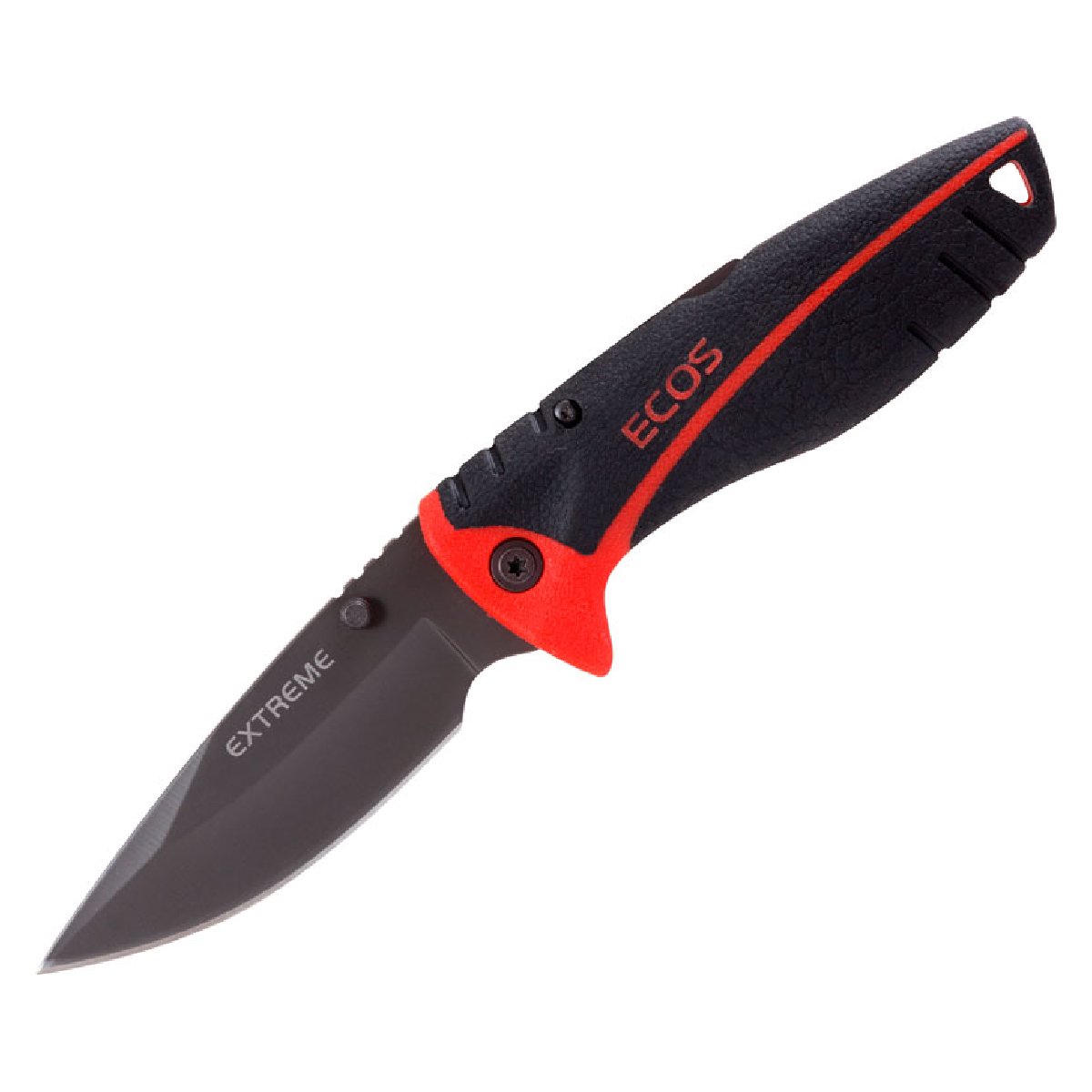 Нож складной Ecos EX-SHB01R двухкомпонентная рукоятка, черно-красныйКупить