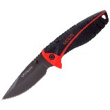 Нож складной Ecos EX-SHB01R двухкомпонентная рукоятка, черно-красный