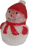 Фигура с подсветкой-снеговик