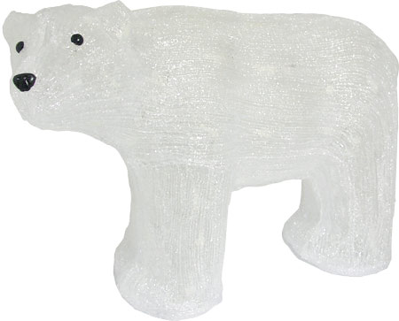 Фигура с подсветкой-белый медведь большой