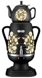 Электрочайник-самовар Добрыня 4.0 л DO-412 (черный) + керамический заварочный чайник 1.0л