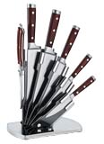 Набор ножей на подставке Kelli KL-2123 нержавеющая сталь (6 предметов)