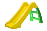Горка детская пластмассовая Пл-С115 высота 70см (желтый скат зеленая лестница)